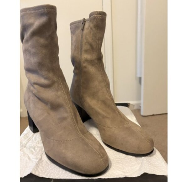 Design Lab Sool Fabric Mid Calf Booties 9M - Picture 5 of 5